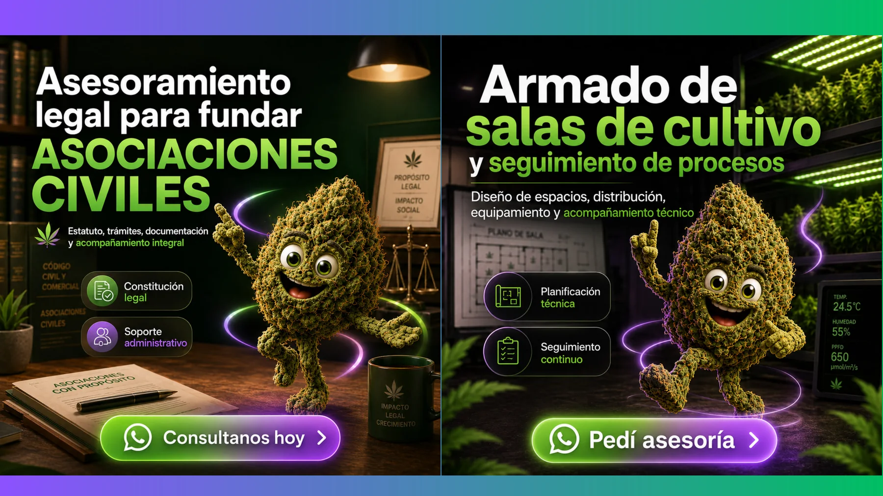 Asesoramiento legal para asociaciones civiles y armado de salas medicinales