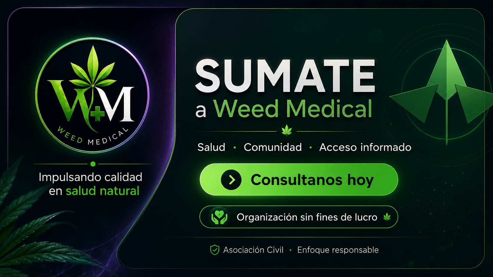 Pieza institucional Weed Medical